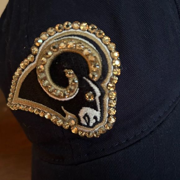 NFL St. Louis Rams Official Hat with Swarovski Rhinestone Bling main image 3